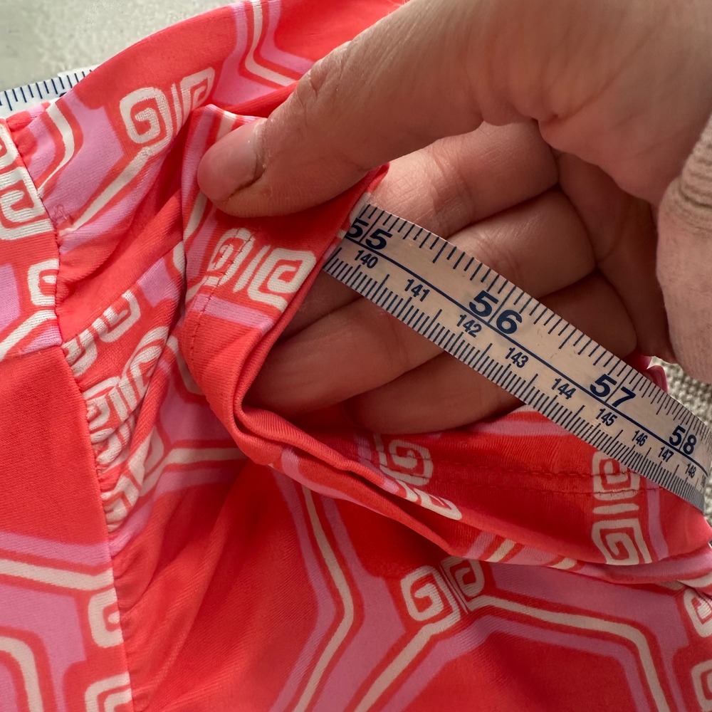 Cabana‎ Life Maxi Dress Women S Pink Geometric Stretch Resortwear Beach Tropical - Picture 8 of 8